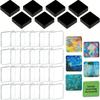 Diy Fridge Magnets Kit Acrylic Blank Refrigerator Magnets With Adhesive Backing Ferrite Magnets For Craft Home Office Decor