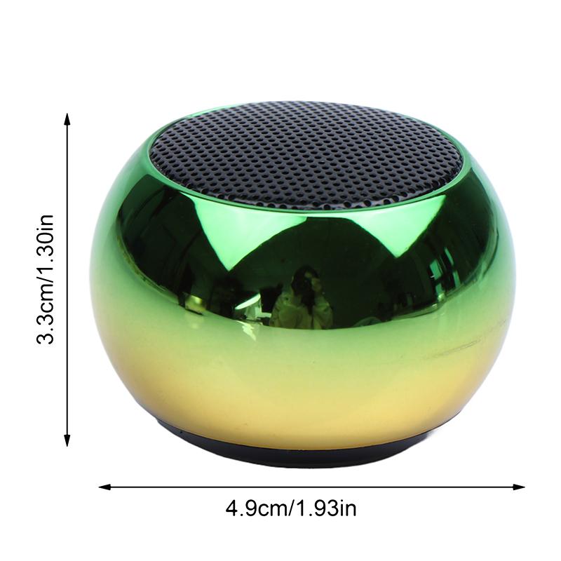 M3 High Quality Bass Mini Led Plating Loud Outdoor Sports Portable Round Small Wireless Speaker For Mobile Phone