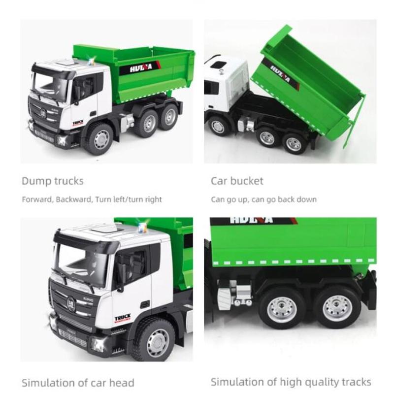 Нетоксичний 1/12 1/18 RC Вантажівка Машинка на пульті керування Самосвал Гусеничний Трактор 6-канальна Інженерна Машина Модель Екскаватора Іграшки Для дітей Подарунок