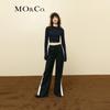 MO&Co. Drawstring Contrast Trim Straight Leg Pants