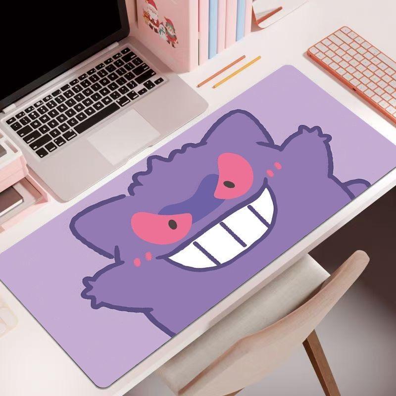 Cute Pokemon Large Mouse Pad Pikachu Gengar Kawaii Gaming Desk Mat mm Thick AntiSlip 30x80x0.2cm