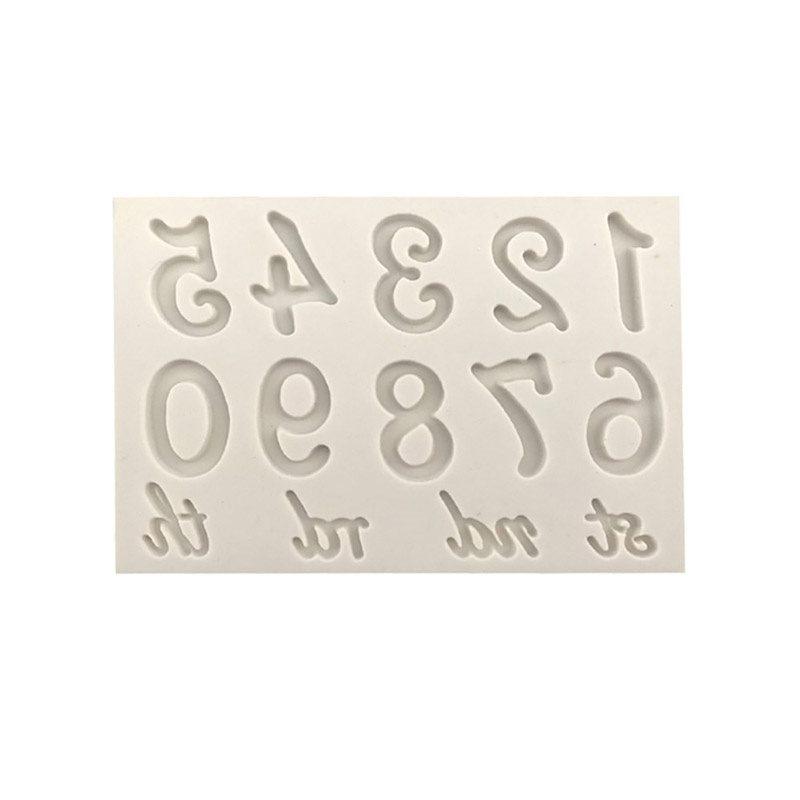 Silicone Alphabet and Number Mold Set for Cake Decorating Chocolate Fondant Candy Letters Numbers Symbols DIY Baking Tools