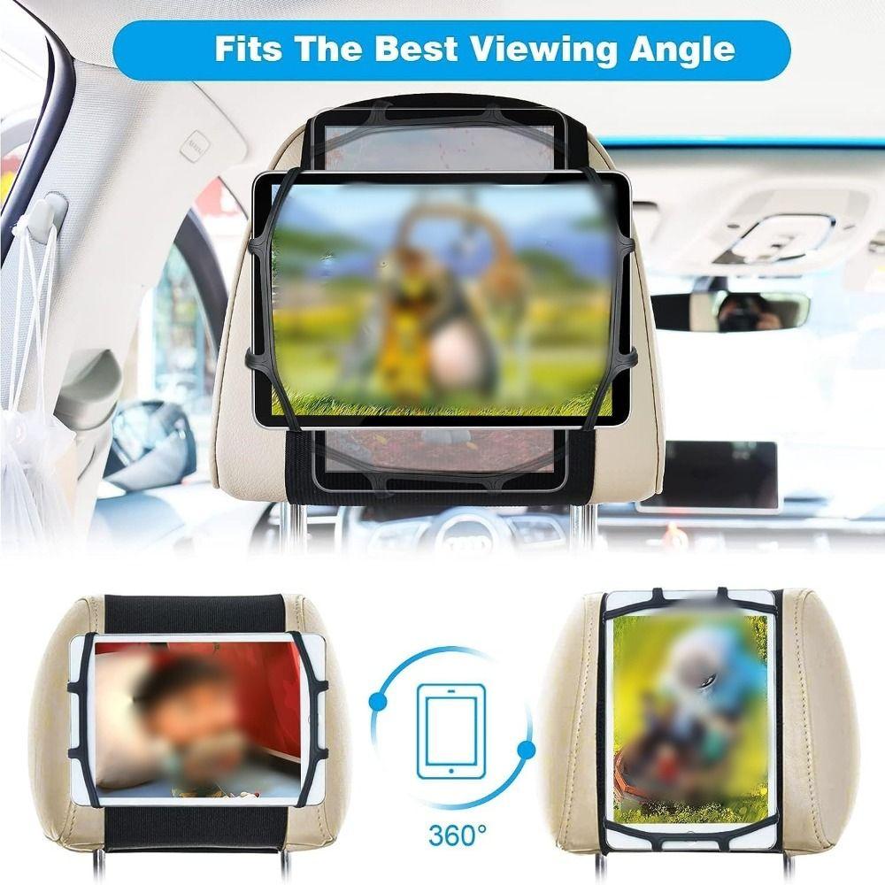 Silicone Holding Net Backseat Seat Universal Stand Black Car Backseat Rear Pad Mount Holder Travel