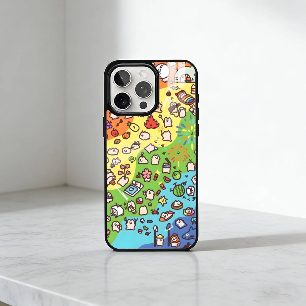 

EveOneCat HD Printed Phone Case For iPhone17,16,15,14,13 Plus,Pro Max Magnetic For Magsafe Wireless Charging iPhone16