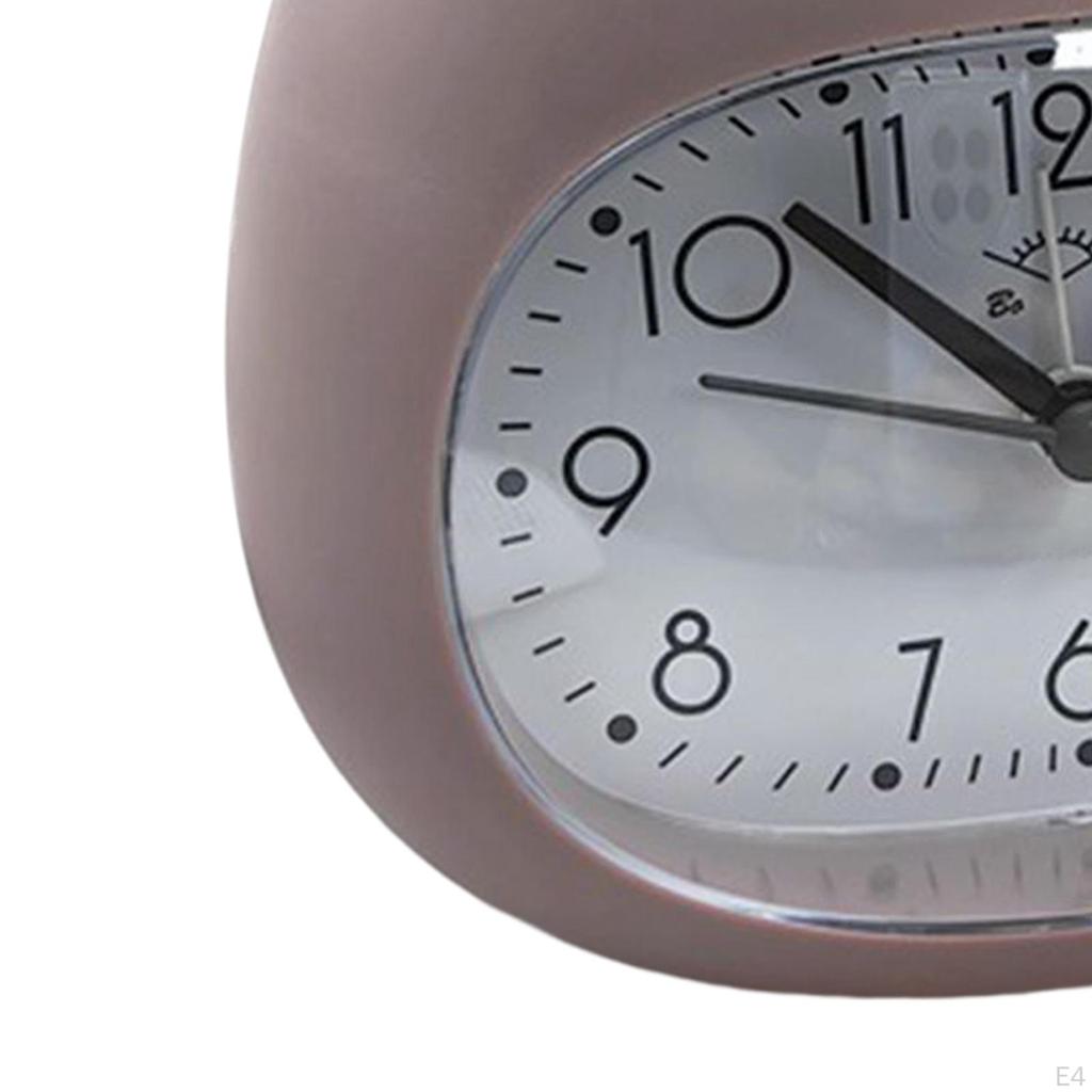 Clock Nordic Loud Bells Night Light Simple Vintage Desktop Sculpture for Hotel Bedside Living Room
