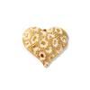1 Piece 304 Stainless Steel Charms Heart Flower Leopard Print Geometric 18K Gold Plated Pendant For DIY Necklace Jewelry Making