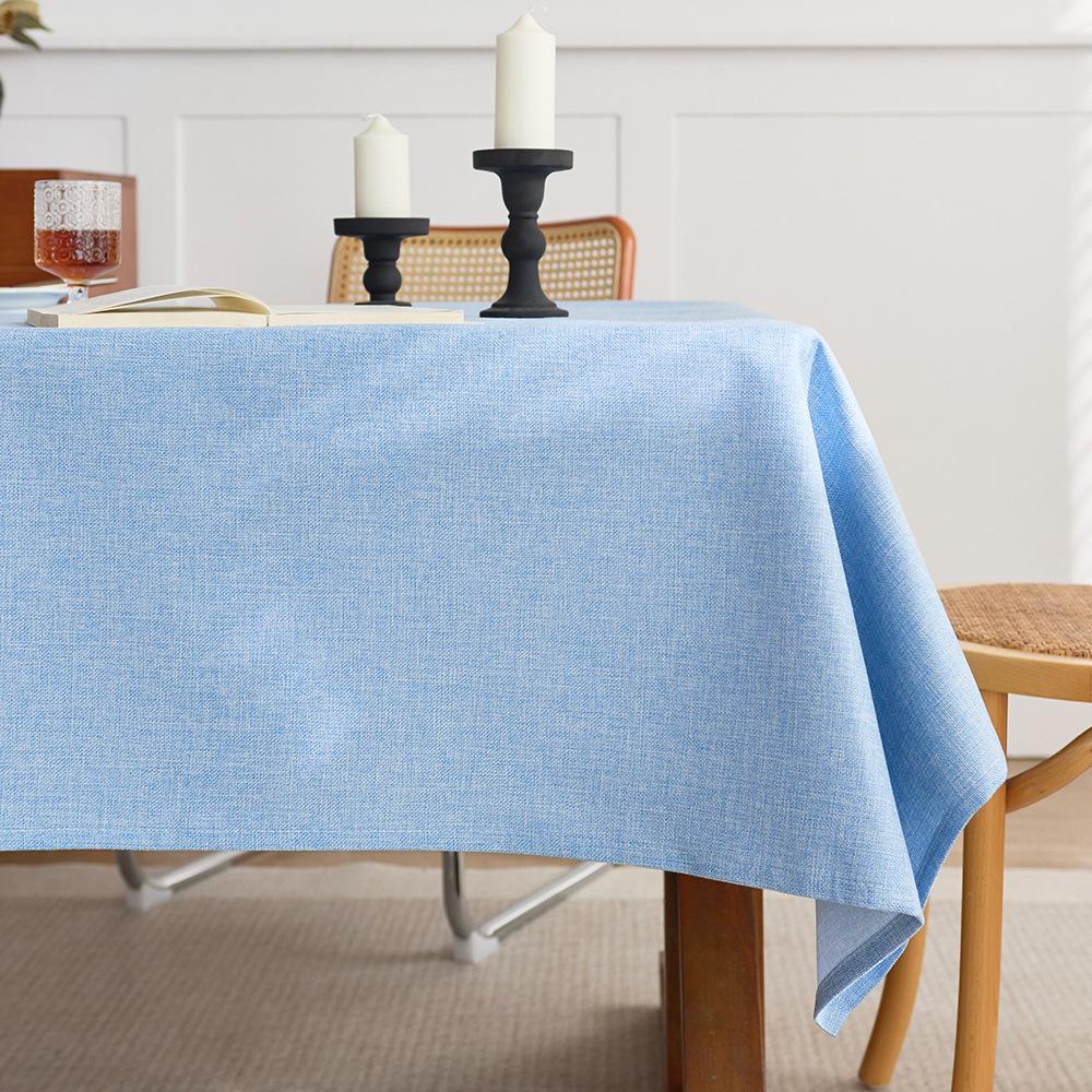Solid Color Linen Tablecloth, Table Flag Elegant and Noble Kitchen Supplies Home Decorations  Easter Table Mats Picnic Supplies Linen Tablecloths