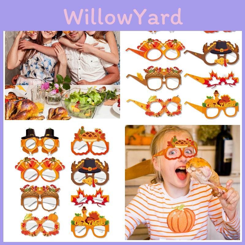 Thanksgiving Photo Booth Props Whimsical Glasses For Party Decor Characters)