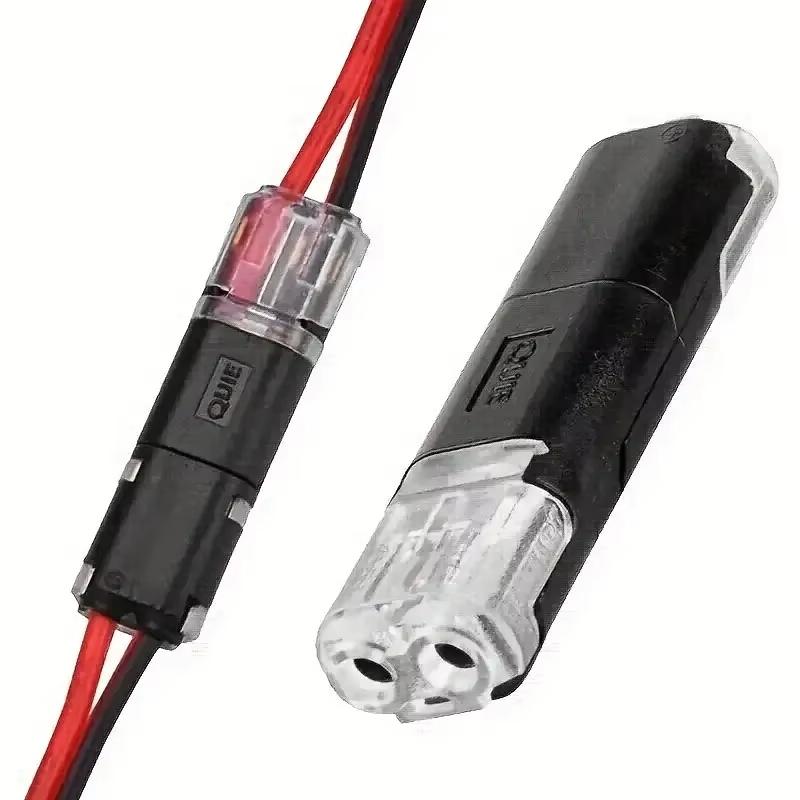 50 Pieces of 2-Pin Plug Electrical Connectors for Automotive Wires and Cables, Automotive Electrical Connector Strip Terminals
