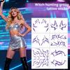 New Witch Hunt Tattoo Stickers Cool Rumii Role Playing Fantasy Makeup Facial Tattoo Stickers