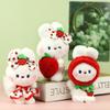 Adorable Strawberry Bunny Plush Toy Cute Doll Keychain Gift For Bags
