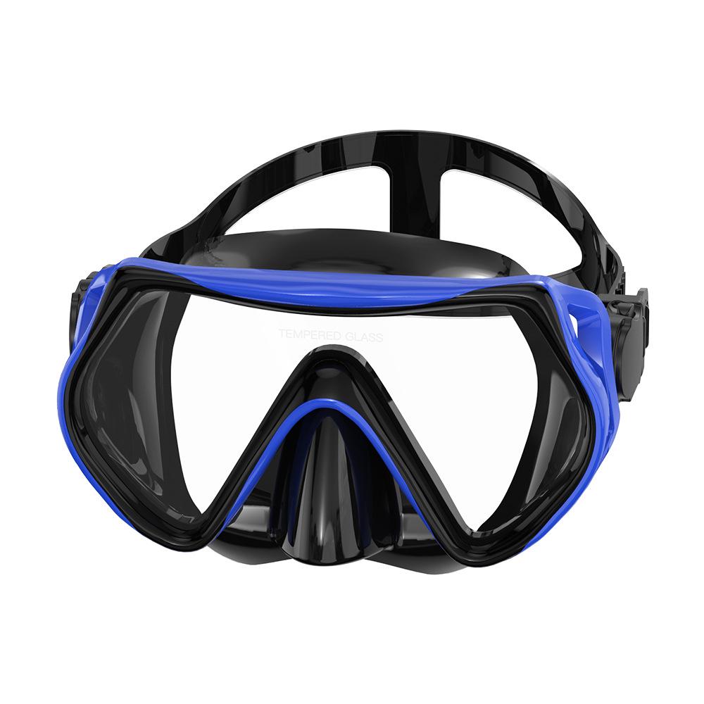 Unisex Large-Frame Diving Mask - Fashionable, HD, Anti-leak, Waterproof Snorkeling Gear