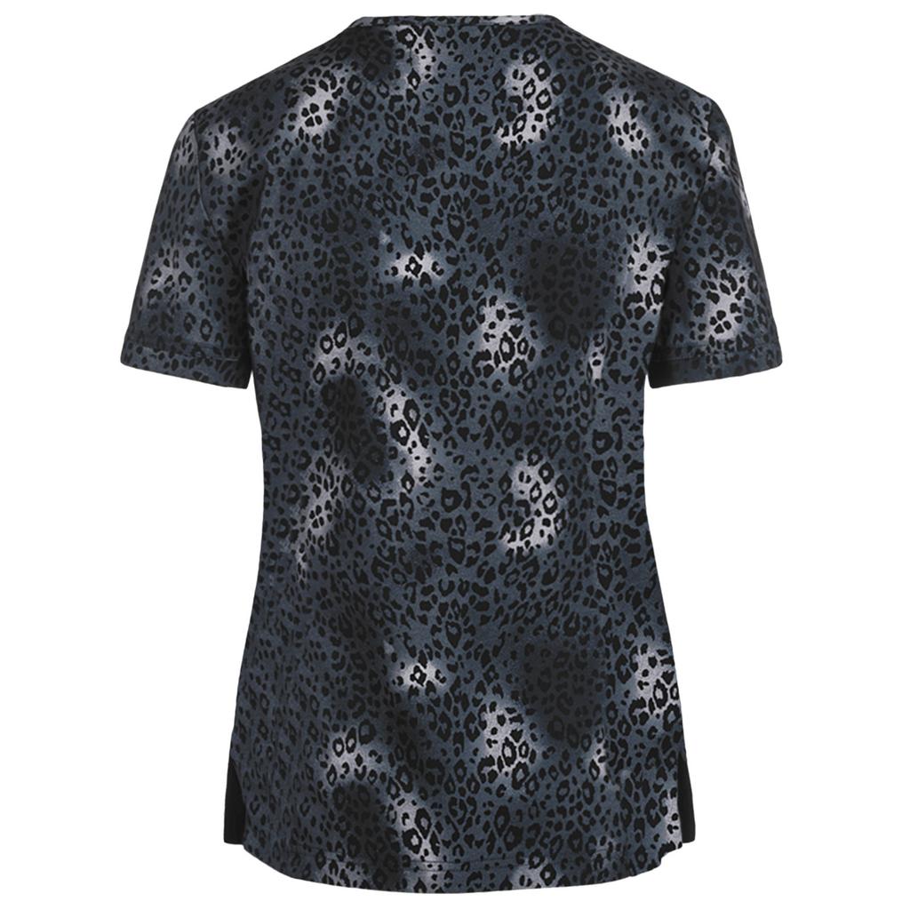 Women Short Sleeve V-neck Tops Working   Blouse