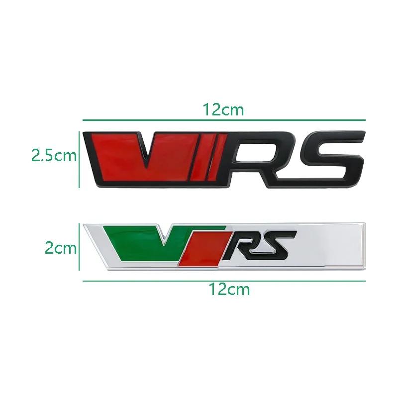 AES1 Alloy Car Front Grille Badge Rear Trunk Sticker Emblem for Skoda VRS Logo Kodiaq Karoq Tour RS Superb Octavia Yeti Fabia Rapid