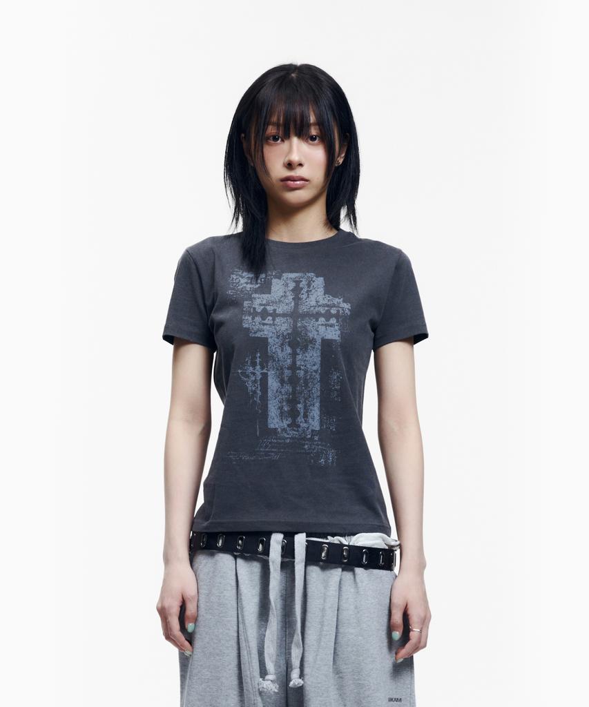 AAKAM Razor Cross Half Top (Charcoal)