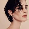 Geometric Metal Temperament Ring Punk Large Circle Ear Studs Hoop Earrings Fashion Jewelry
