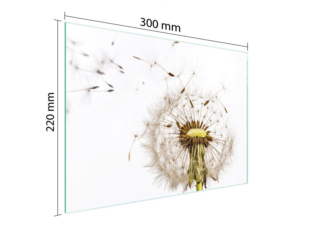 SZKLANA DESKA DO KROEJNIA 30x22 KWIAT