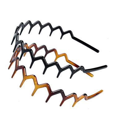 2 peças/conjunto Pente Antiderrapante para Cabelo Plástico Faixa de Cabeça Para Mulheres Meninas Doce Ornamento de Cabelo Faixas de Cabelo Moda Acessórios de Cabelo