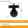 Aluminum 15Mm/17Mm/19Mm/20Mm/25Mm Ball Head Adapter To M6 1/4 Bolt For Motorcycle Phone Holder Car Bracket Camera Stand