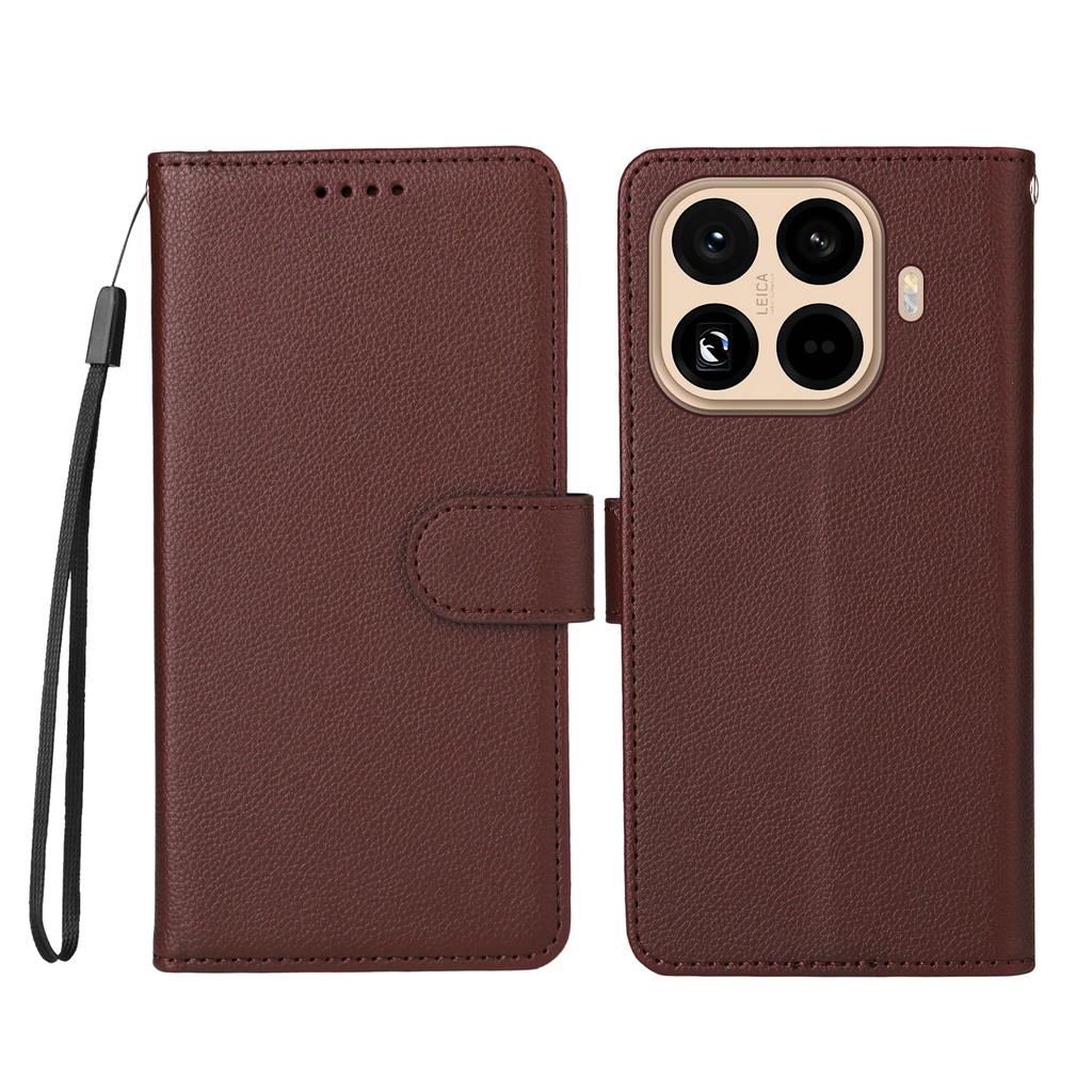 For Xiaomi 15T Pro Case RFID Blocking 3 Card Slots PU Leather Phone Cover with Wrist Strap