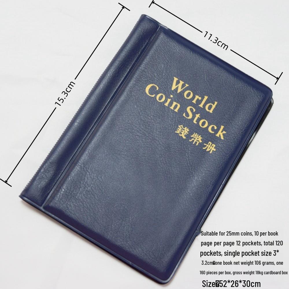 Cross-Border Coin, Medal & Philately Collection Album with Hard-Shell, Transparent Storage for Silver Dollars & Banknotes