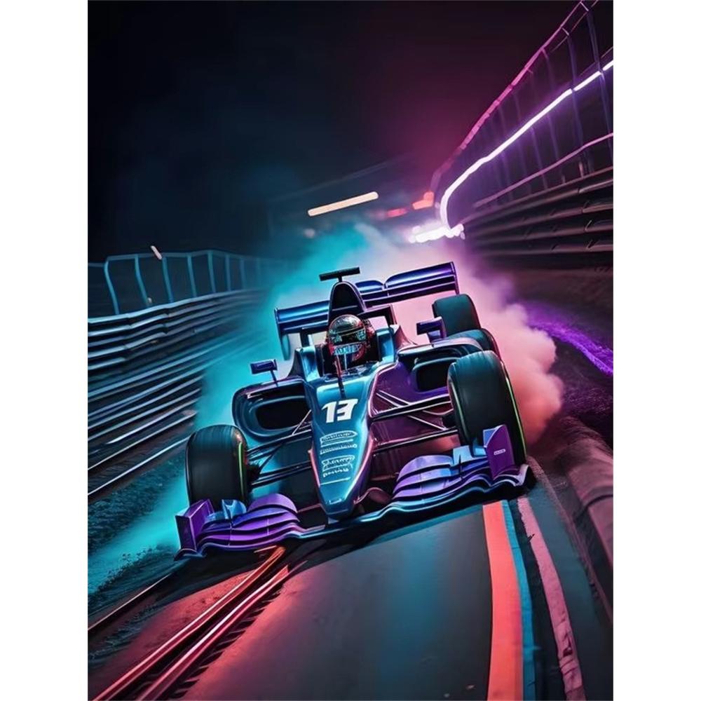F1 Racing 5D Diamond Painting Kit DIY Handcraft Art Full Round_Square Drill Rome Decor Gift for Friends