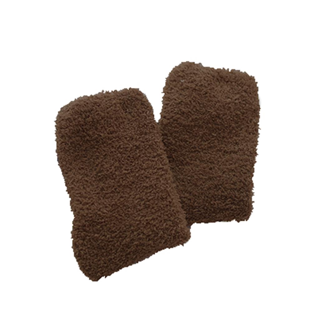 Women Coral Fleece Socks Warm Thick Socks Long Midi Low Lined Slipper