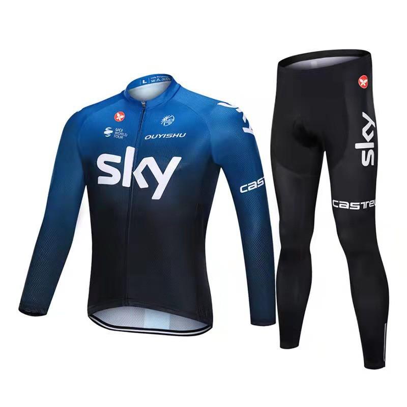 Maglia da Ciclismo Uomo Donna Manica Lunga Traspirante Abbigliamento Performance Ciclismo su Strada Mountain Bike