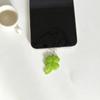 Lucky Four-Leaf Clover Phone Dust Plug Fresh Green Charging Port Dust-Proof Protective Plug Universal for Iphone/Android Phones Decorative Charm Good