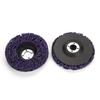Hilitand 5Pcs Poly Strip Wheel Disc Paint Rust Removal Tool Clean Quality Angle Grinder Discs 10000rpm 60# (Purple)