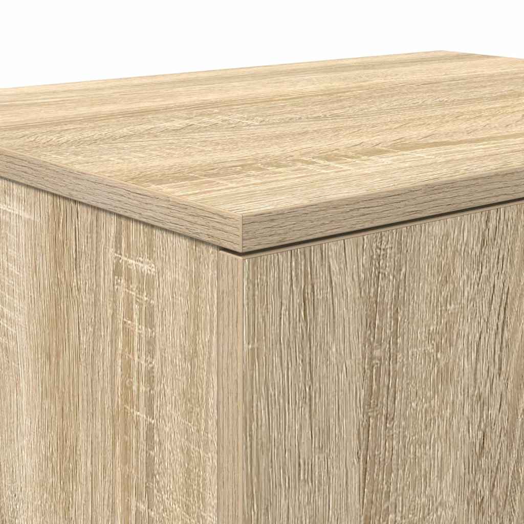 Storage Cabinet 2 Pcs Sonoma Oak 108 X 41 X 40 Cm