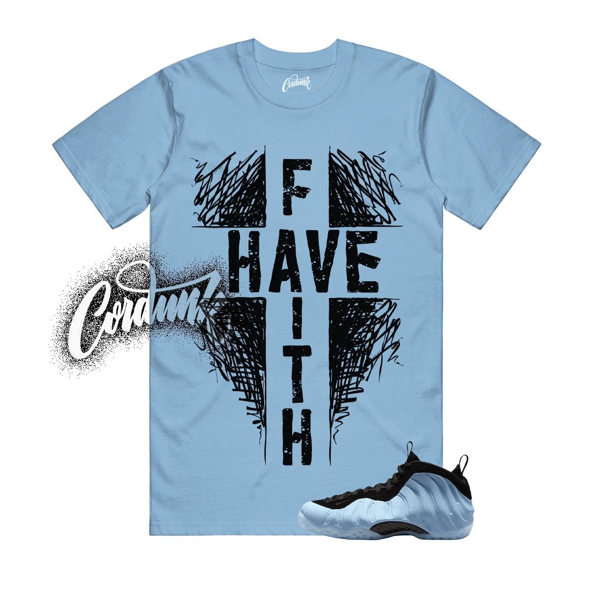 Foamposite Psychic Blue Black Air One T Shirt Match F2 M