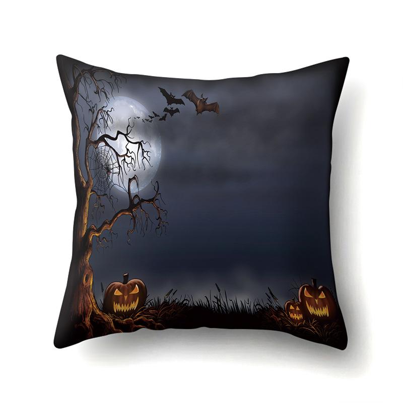 Halloween Pillowcase Car Waist Pillow Pumpkin Sofa Cushion Cover Office Home Living Room Pillowcase