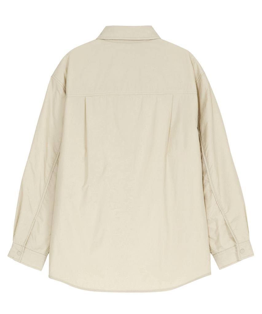 Lee Collared Padded Jacket Ivory