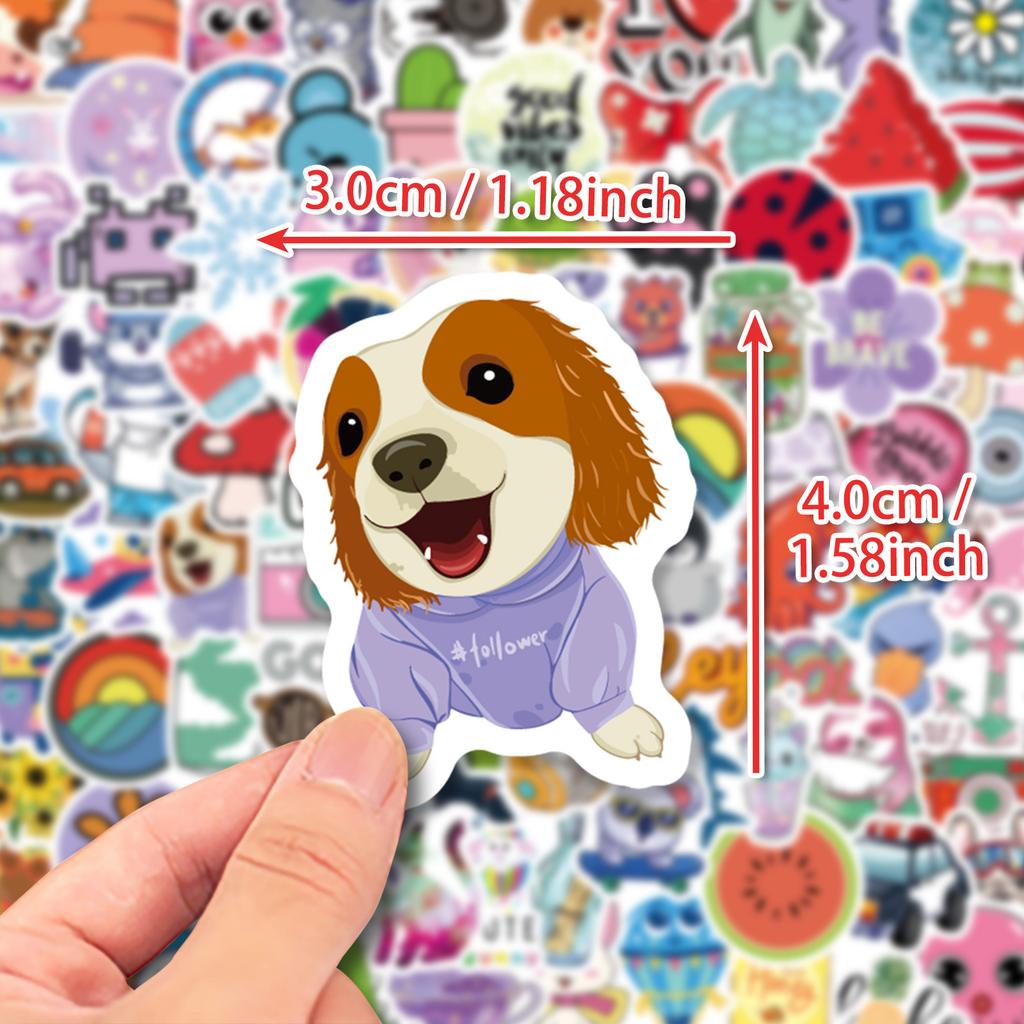 100 Small Size 4Cm Anchor Mix And Match Graffiti Stickers Ins Wind Summer Small Fresh Graffiti Luggage