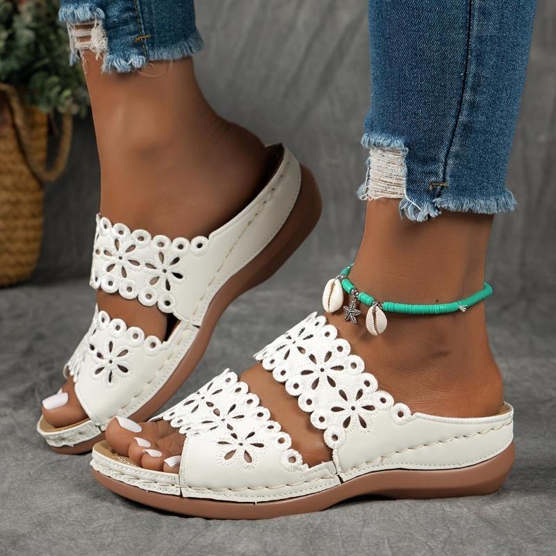 Women's Sandals, Flower Hollow Out, Casual and Comfortable Shoes, Non Slip Sole