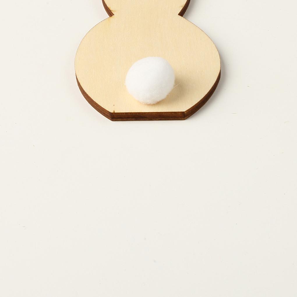 Pack of 5 Rabbit Wood Slices Easter Decorations ple Style Scrapbooking Crafts Birthday Accessories DIY Kits for Adults