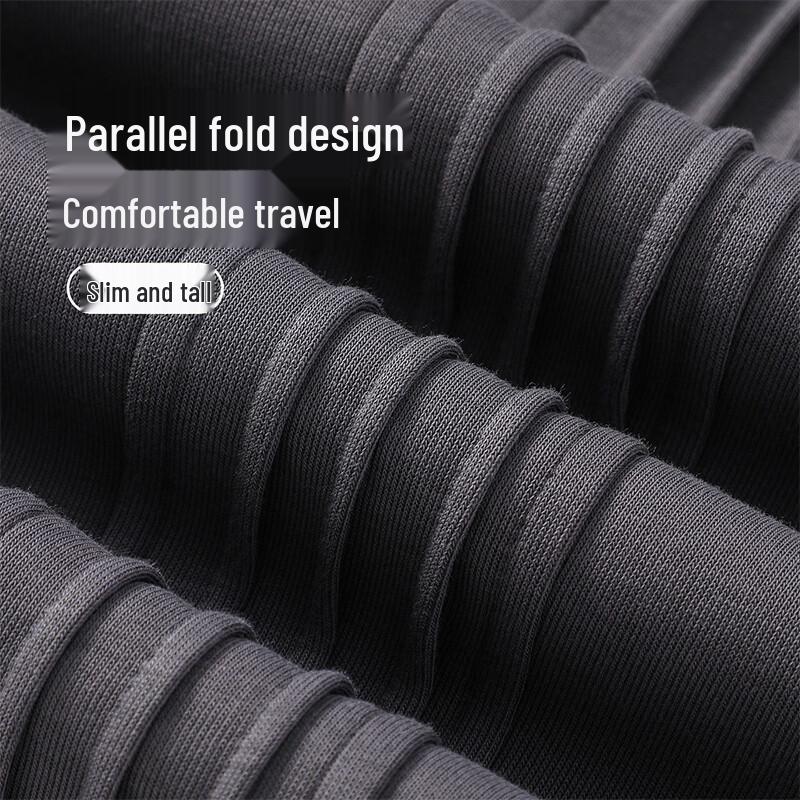 Hodo Men's Versatile Knit Pleated Straight-Leg Casual Pants