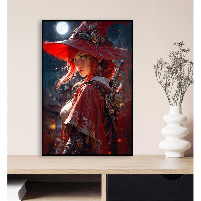 Surrealistic Game Anime Girl Fashion Sexy Girl Portrait Artwork Poster Canvas Paintings Wall Art Pictures Home Decor