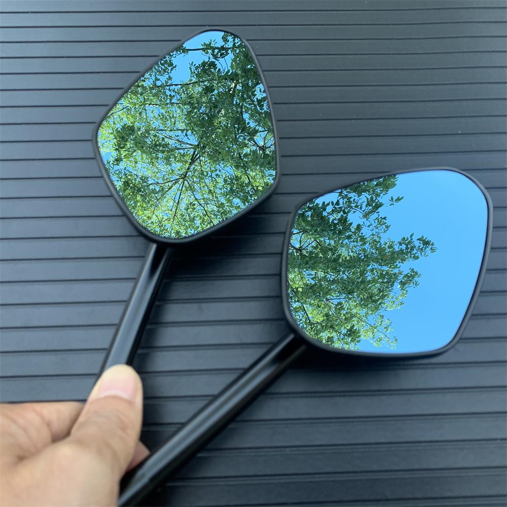 Black Cafe Racer Retro Motorcycle Modified Coffee Climb High Quality Rearview Mirror Small Round Mirror CB400 CB600 CB650 CB1300