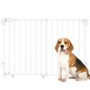Stair Safety Gate, Door Safety Gate 74.5-111.5cm, Door Gate with Auto-Close, Two-Way One-Hand Opening, White