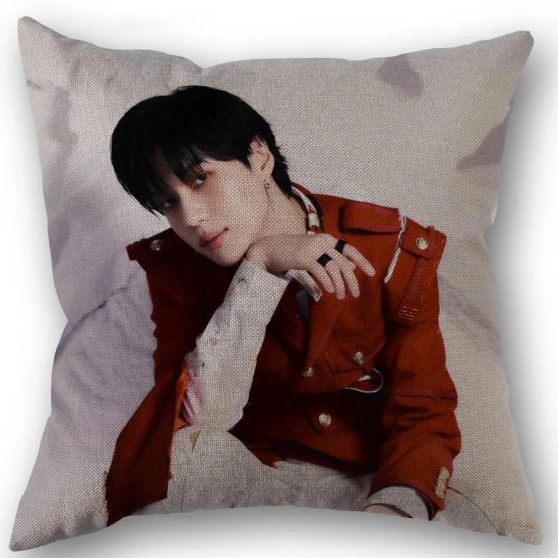Taemin Kpop Star Pillowcase High Quality Home Textile Cotton Linen Fabric 45x45cm One Side Decoration Pillow Cover New 0519