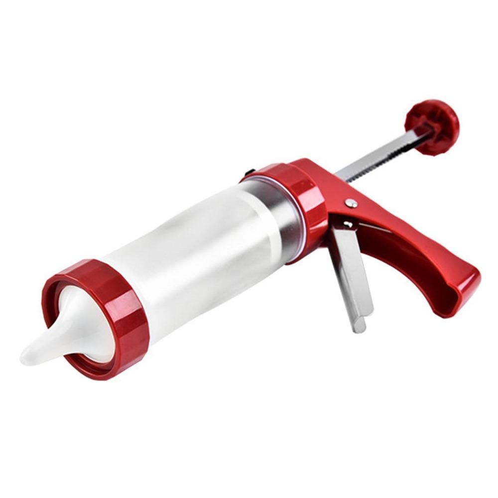 PP Cookie Press Gun Stainless Steel Ergonomic Cookie Decorating Tool Easy to Clean Easy to Use Multifunctional Cookie Press Gun
