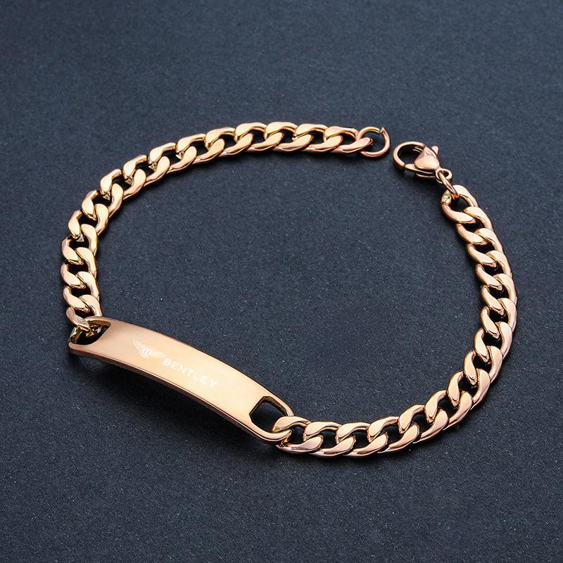 Men Women Gifts Custom Bracelet Stainless Steel Adjustable Bangle For New Bentley Flying Spur Continental GT Bentayga Mulsanne TH3