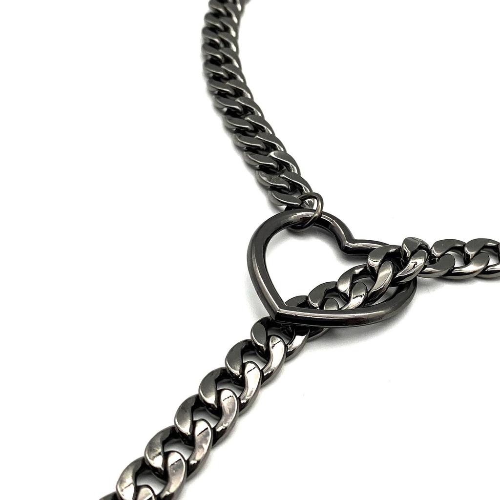 Love Heart Pendant Necklace Women Fashion Adjustable Clavicle Chain Temperament Neck Jewelry Hiphop Choker Collar Chain