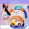 Cartoon Car Kids Backpack For Preschool Boys Girls With Comfortable Nylon Straps