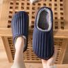 Waterproof Non-Slip Cotton Slippers for Outdoor & Indoor Use, Unisex, Warm for Autumn & Winter.
