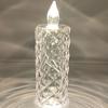 LED Candle Lights Romantic Rose Shadow Flameless Candles Lamp Elegant Crystal-like Pillar Candles
