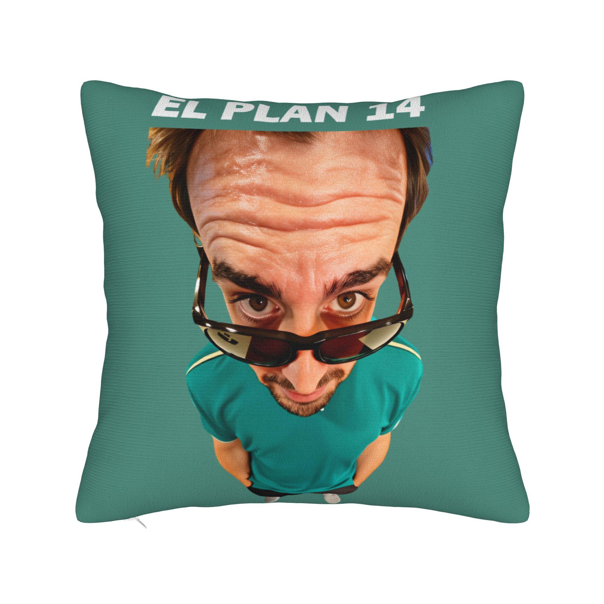 

Fernandos Alonsos Pillow Case Vintage Pillow Cover Print Pillowcases For Office Car Home Decor 12x12Inch