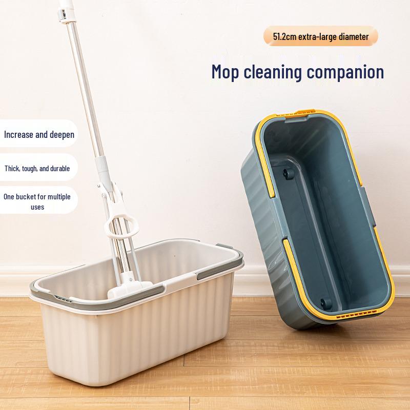 Mobilní mopový dřez pro domácnost a balkon - Plastový plochý mopový bazén